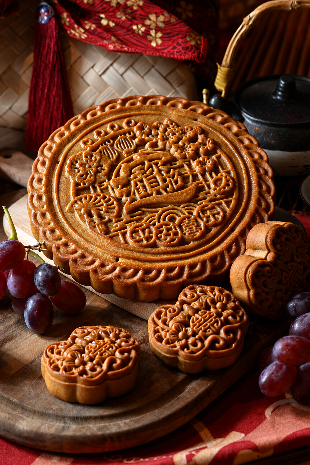 XIHOME - Giant Mooncake gift set - 2 pcs
