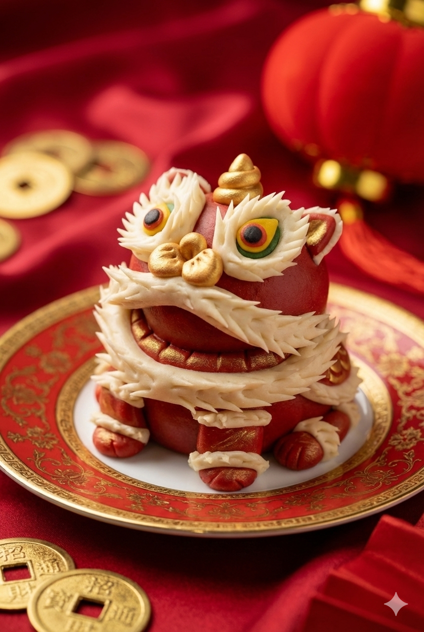 2026 CNY Giant Dancing Lion Bun