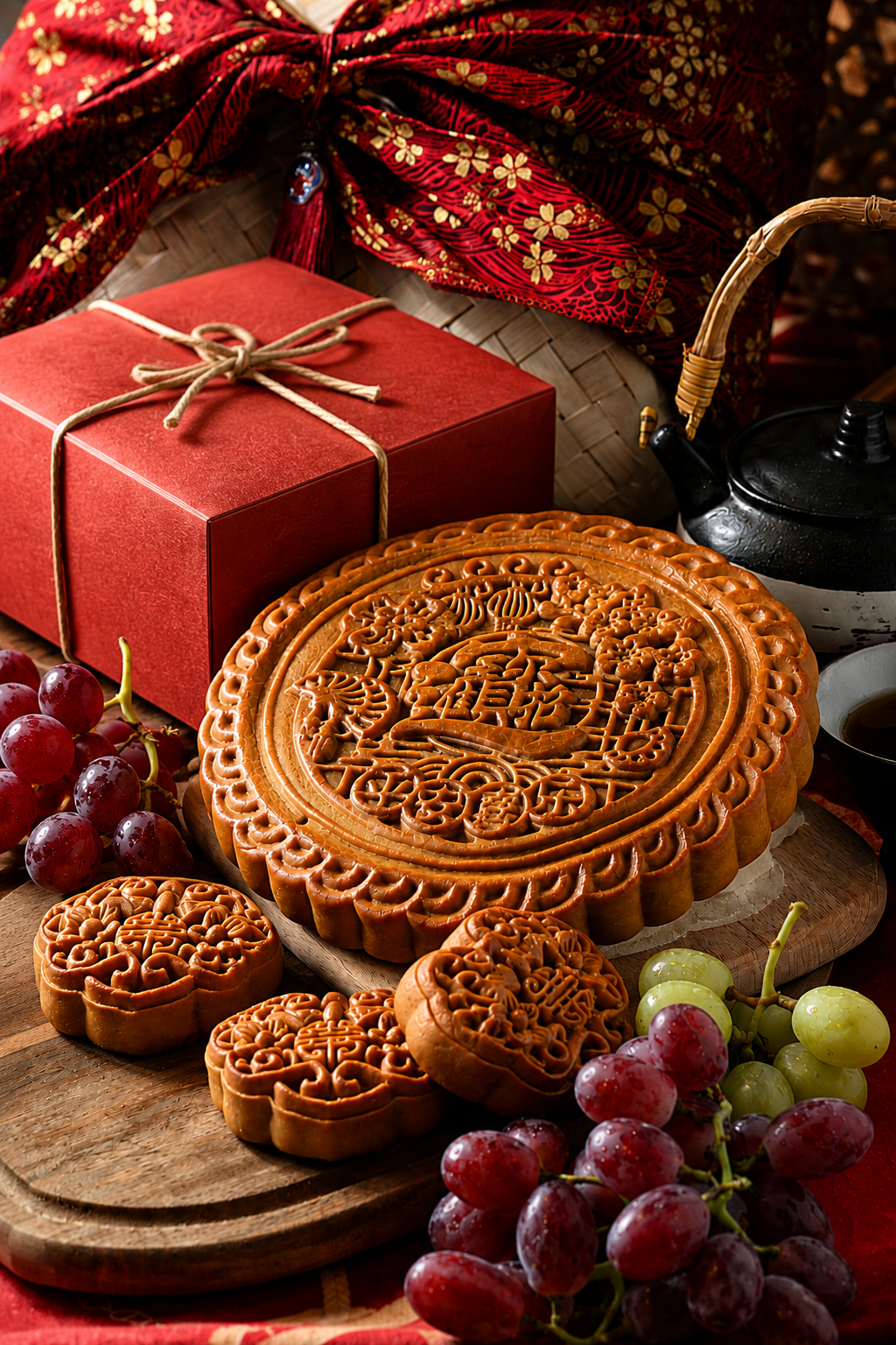 XIHOME - Giant Mooncake gift set - 2 pcs